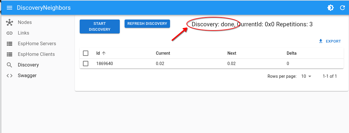 First discovery done